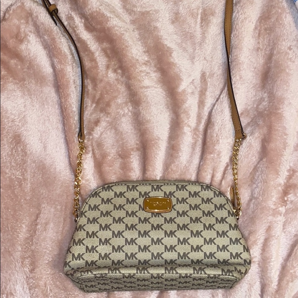 Cross body Brown and Gold Michael Kors bag